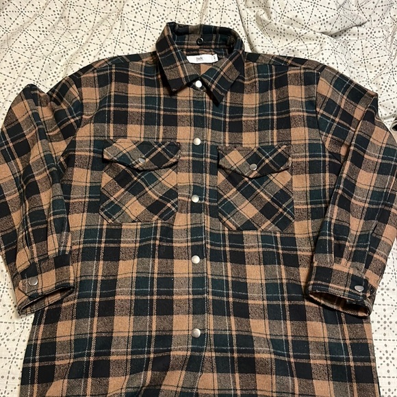 LAST CHANCE Twik plaid shirt jacket - Picture 1 of 3